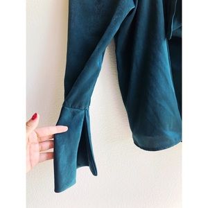 Nordstrom Tops - Green off the shoulder elegant blouse Nordstrom Tops - Green off the shoulder elegant blouse